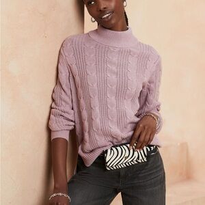 Banana Republic Lilac Turtleneck Sweater